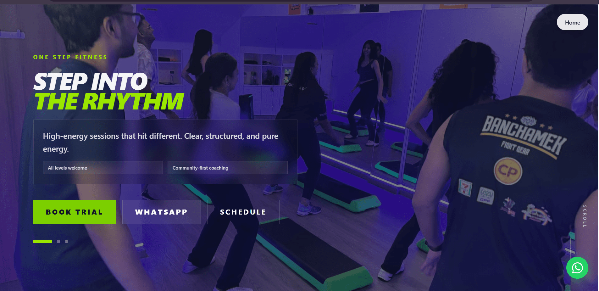 One Step Fitness Platform screen 1