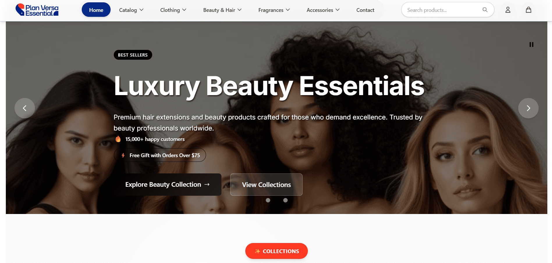 Planversa Essentials Headless E-Commerce screen 1